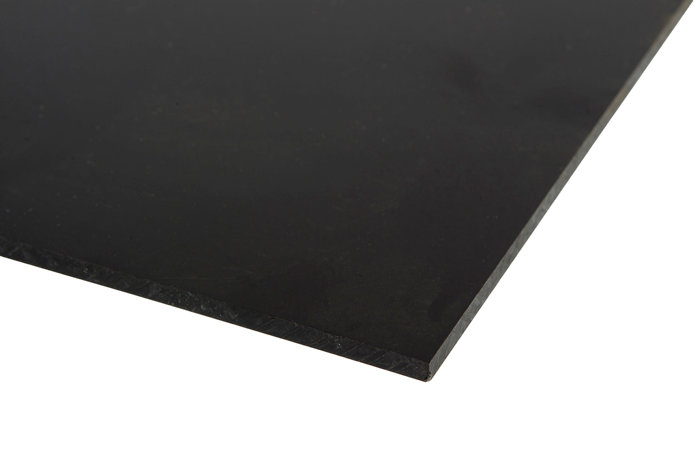Plastplate svart 5 mm, 660 x 500 mm